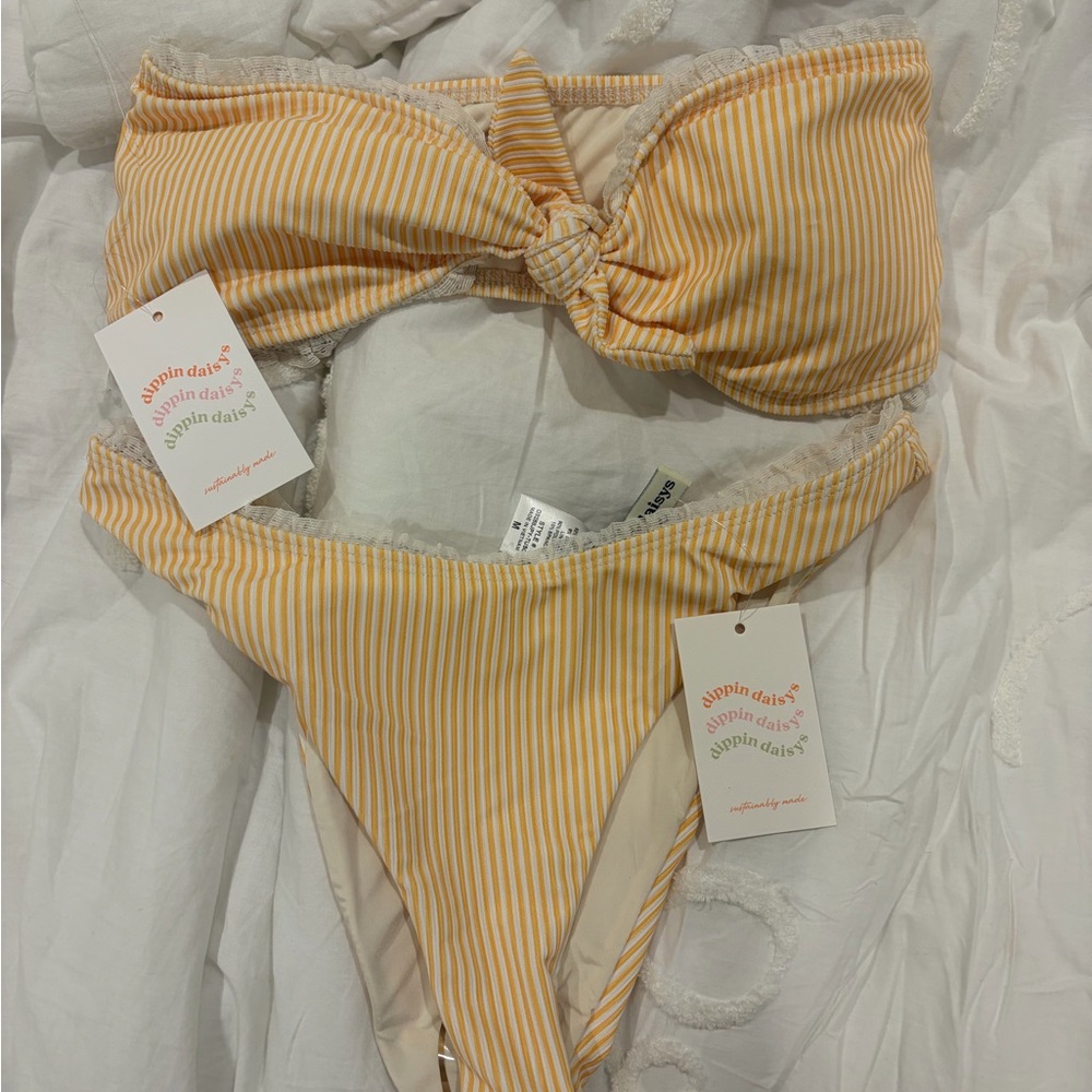 Dippin' Daisy's Yellow Striped Bikini
